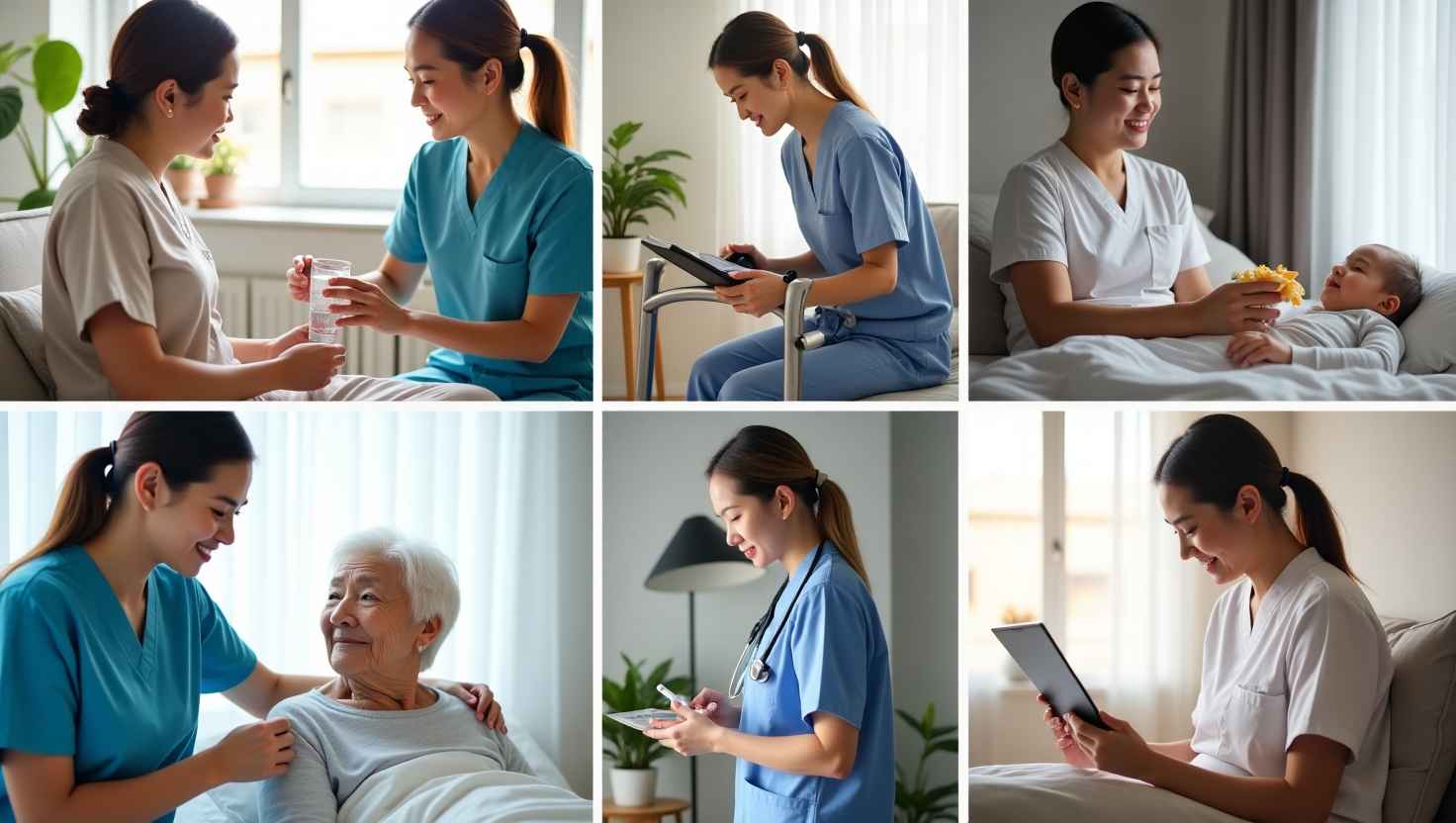 Linh hoạt địa điểm: Dịch vụ chăm sóc người bệnh tại nhà Hạ Long hoặc tại viện