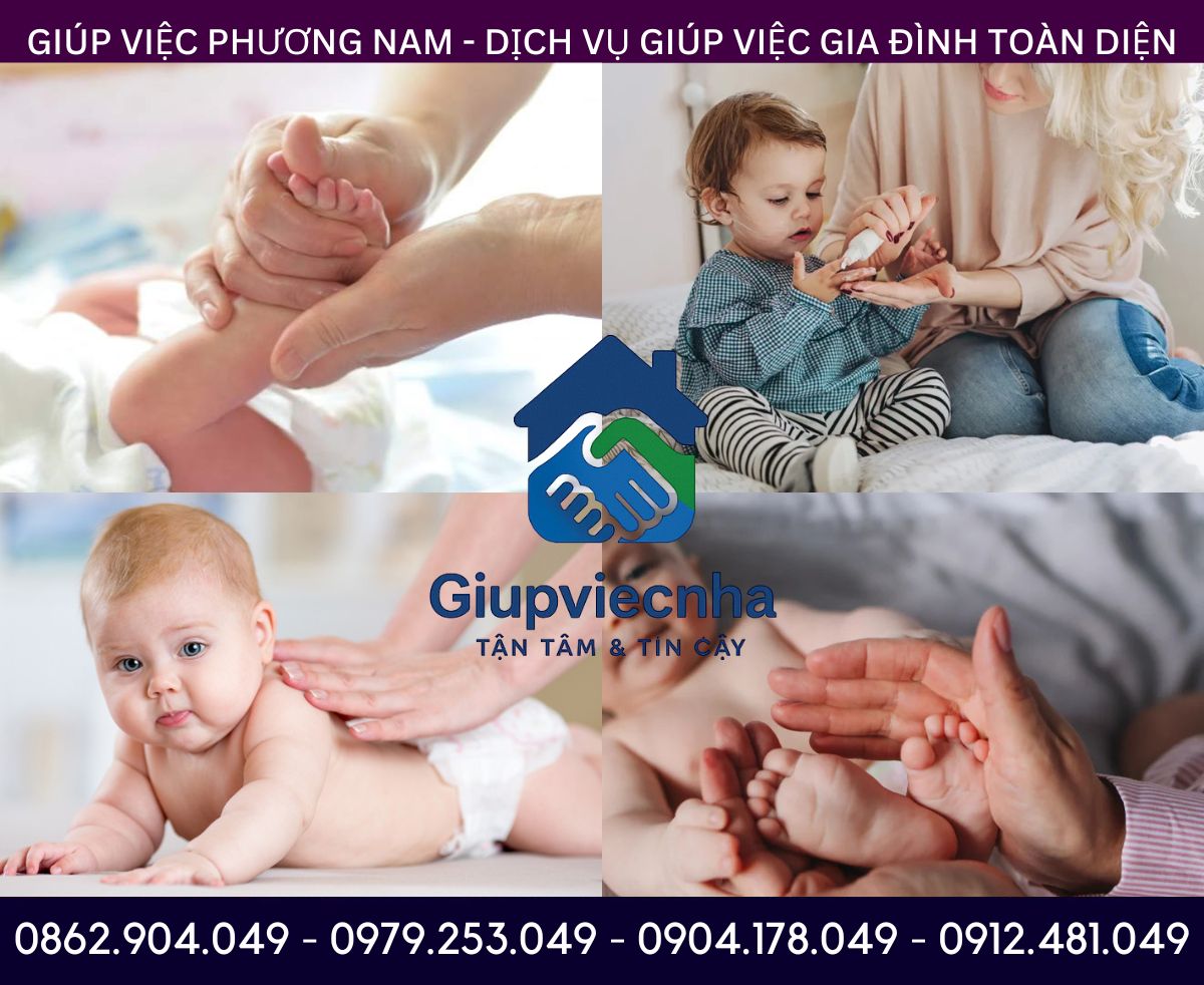Kỹ thuật massage đa dạng: Massage tăng cường đề kháng cho bé