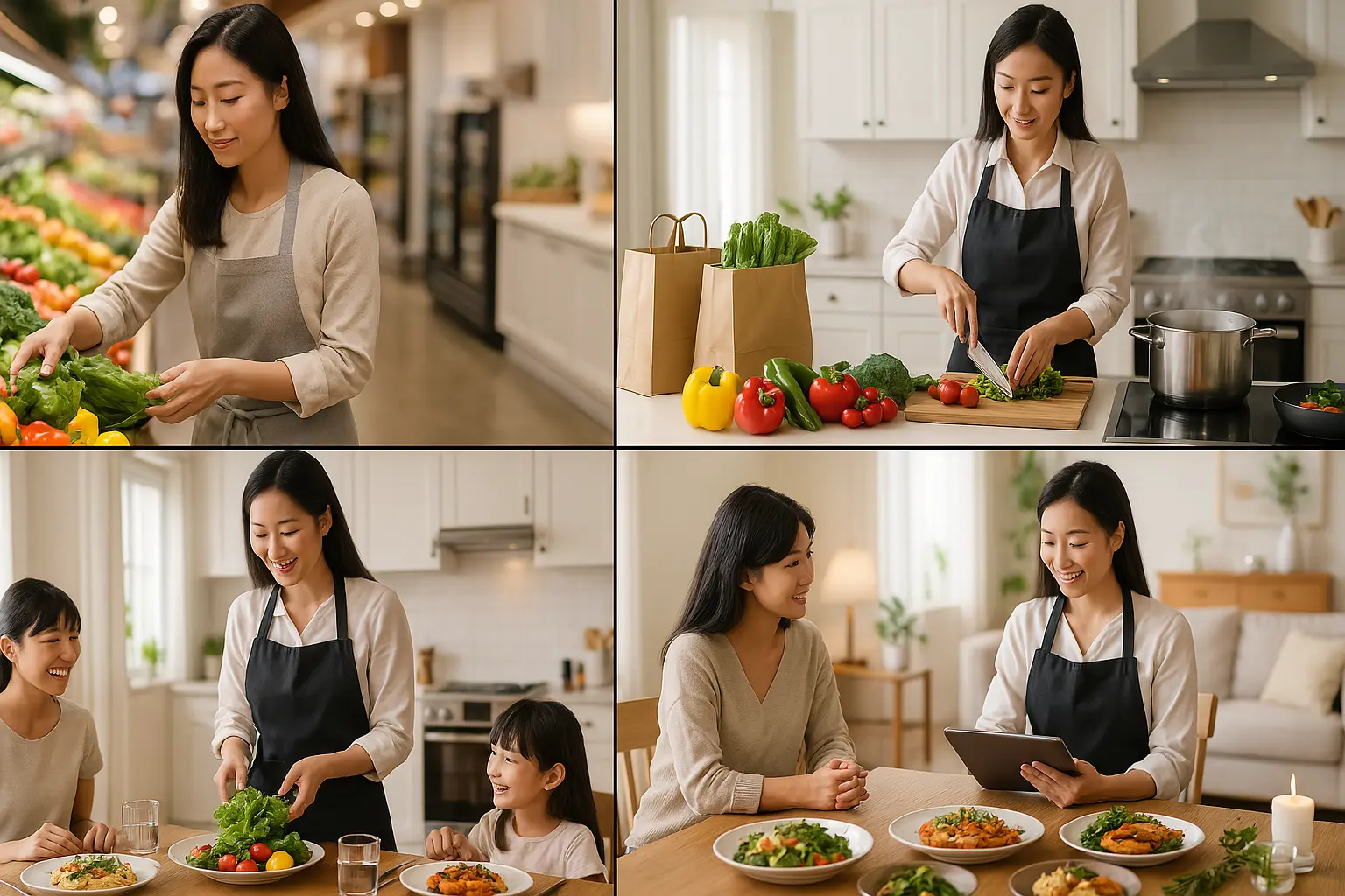 Dịch vụ đi chợ, nấu ăn gia đình tại nhà