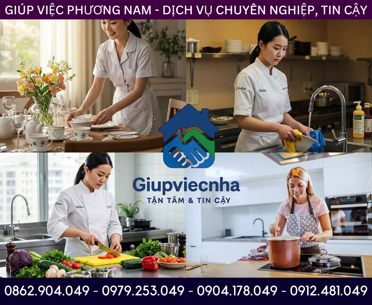 Thời gian phục vụ linh động sáng – chiều – tối: Thuê người nấu ăn tại Quận Tân Phú tiện lợi
