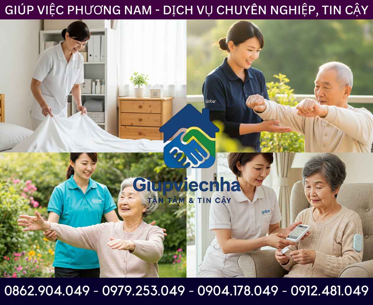 Giúp việc theo giờ: Tìm người chăm sóc người già tại nhà Hà Tĩnh giá rẻ