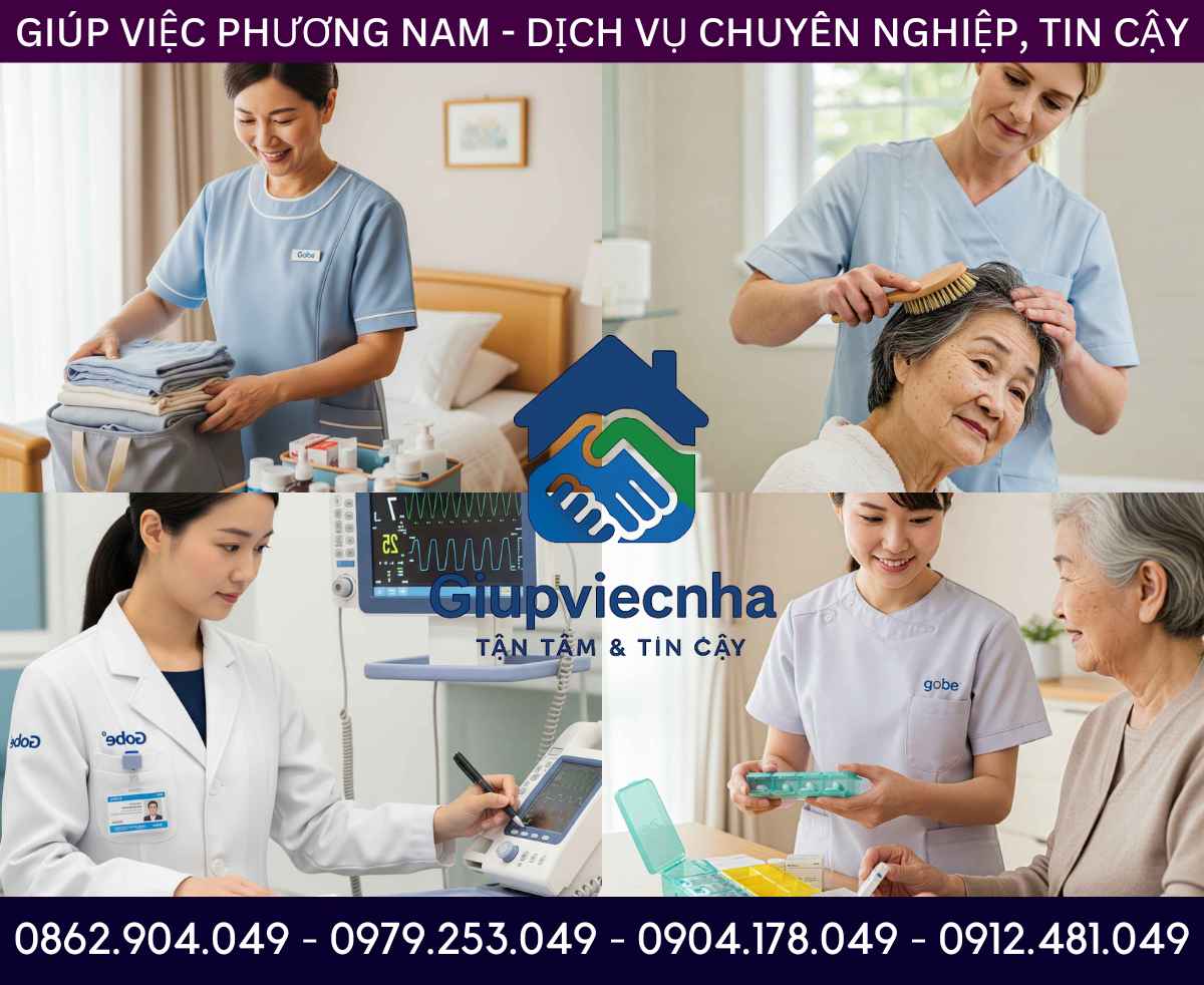 Theo dõi sức khỏe 24/7: Thuê người chăm sóc người cao tuổi tại nhà Hòa Bình an toàn