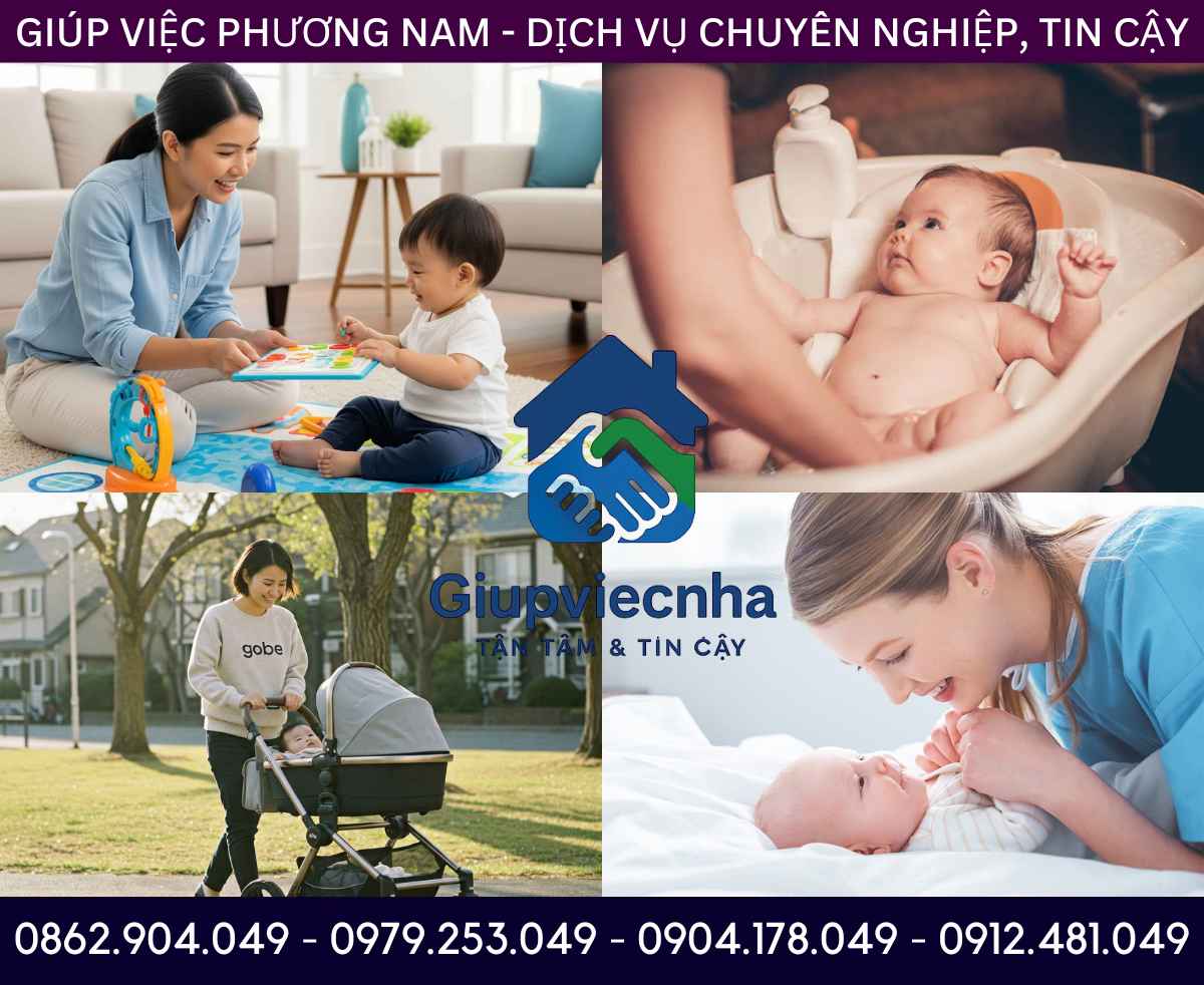 Được đào tạo bài bản: Thuê người chăm sóc trẻ sơ sinh tại nhà Đồng Xoài chuyên nghiệp