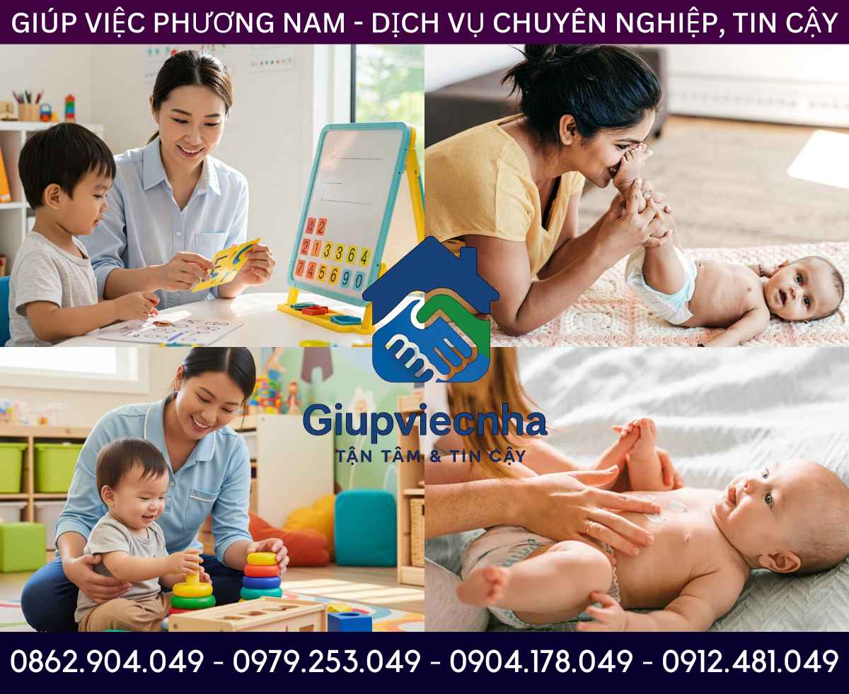 Chăm sóc theo nhu cầu: Tìm người trông trẻ sơ sinh tại nhà Đồng Xoài theo giờ hoặc ở lại