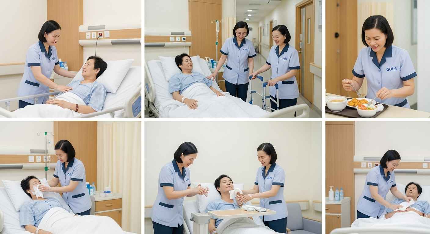 Tác phong chuẩn mực: Dịch vụ chăm sóc người bệnh tại Gaya Việt Hàn uy tín