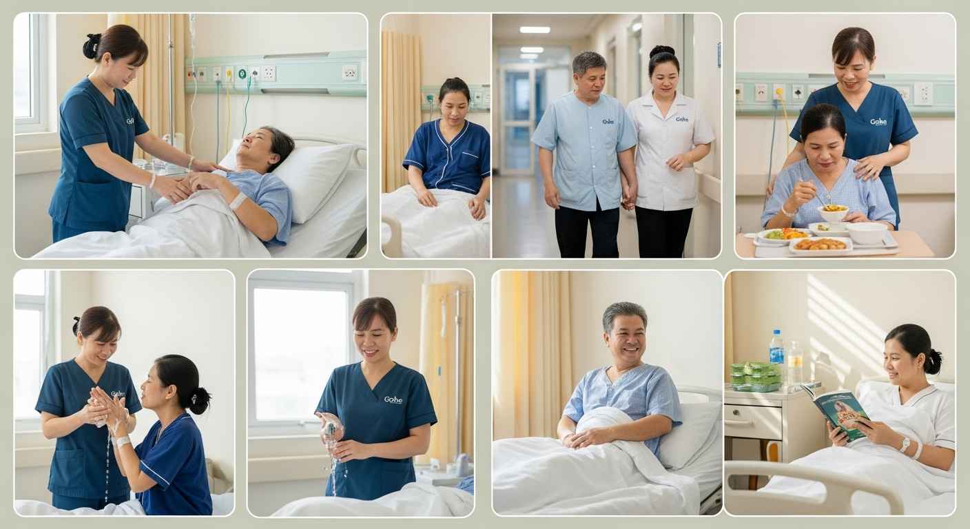 Tận tình – Chu đáo: Dịch vụ trông bệnh nhân tại Bệnh viện Quốc Tế City chuyên nghiệp