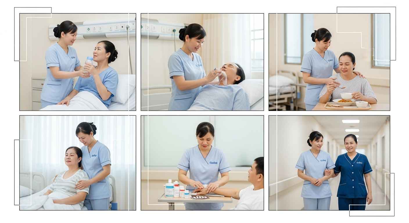 Nhân viên trách nhiệm: Nuôi bệnh Vạn Hạnh cho bệnh nhân cấp cứu – hậu phẫu