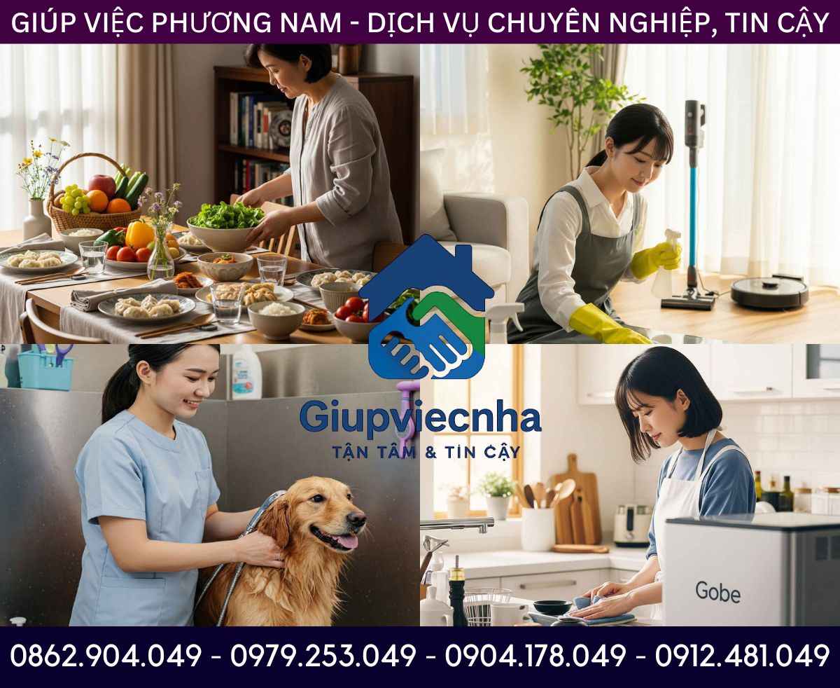 Kinh nghiệm dày dặn: Thuê người giúp việc nấu ăn tại Vĩnh Long đáng tin cậy