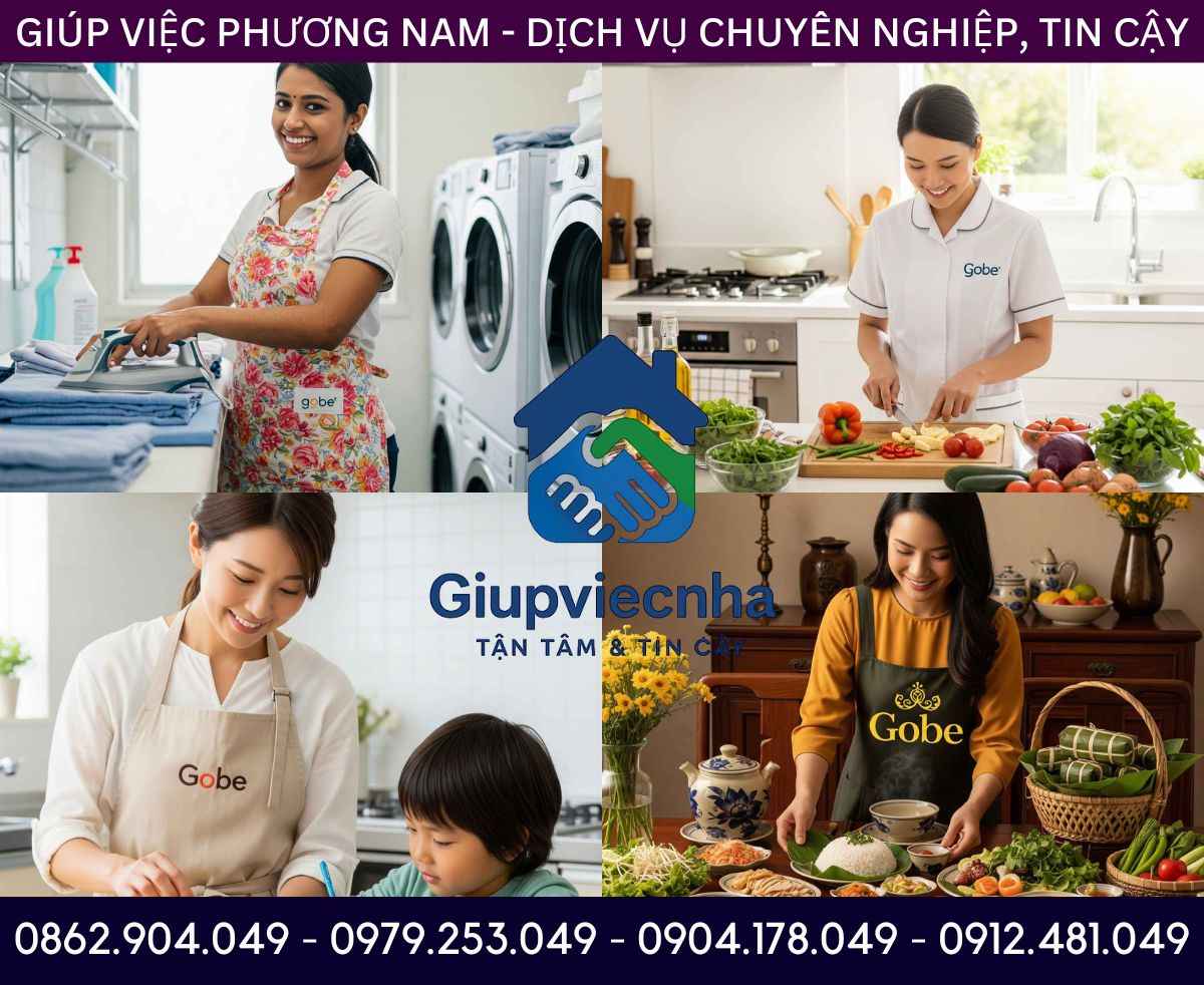Đào tạo bài bản: Công ty giúp việc nhà nấu ăn tại Vĩnh Long chuyên nghiệp
