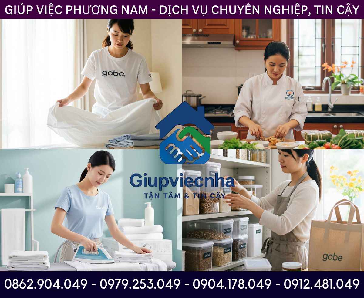 Đội ngũ chuyên nghiệp: Dịch vụ giúp việc gia đình chuyên nghiệp tại Sóc Trăng chất lượng