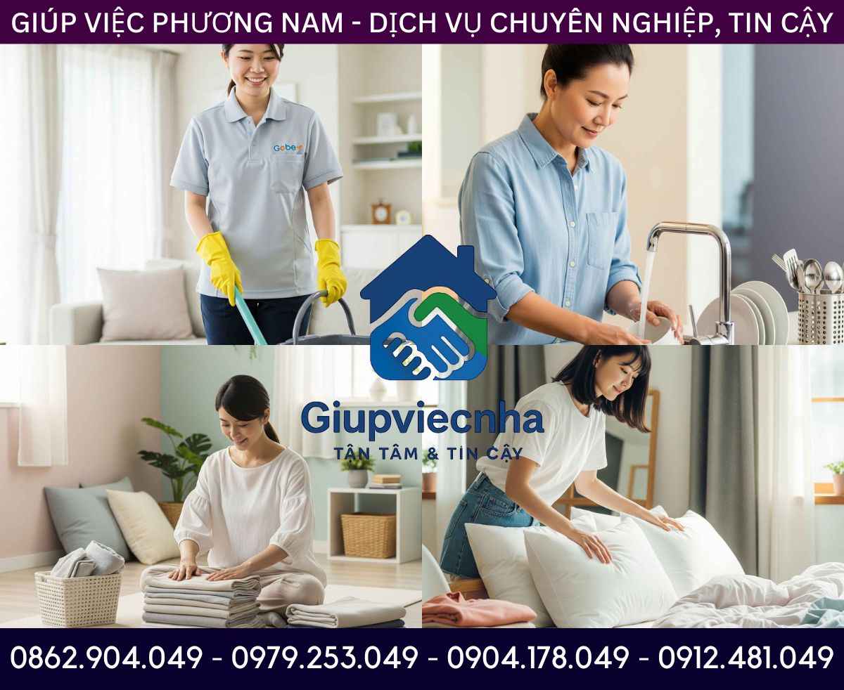 Kinh nghiệm dày dặn: Giúp việc nhà ăn ở lại tại Yên Bái chuyên nghiệp
