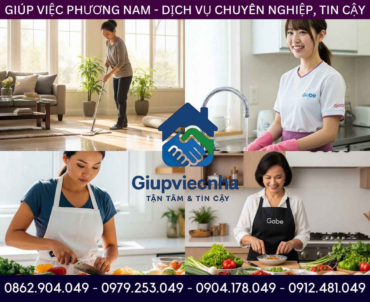 Tác phong gọn gàng: Giúp việc gia đình Vĩnh Long chuyên nghiệp