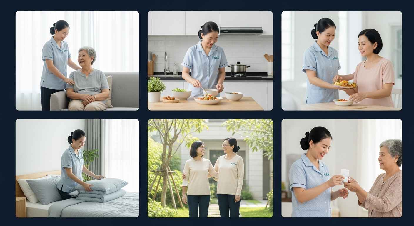 Hỗ trợ sinh hoạt hằng ngày: Chăm sóc người già tại nhà ở Thái Bình chu đáo, tận tâm