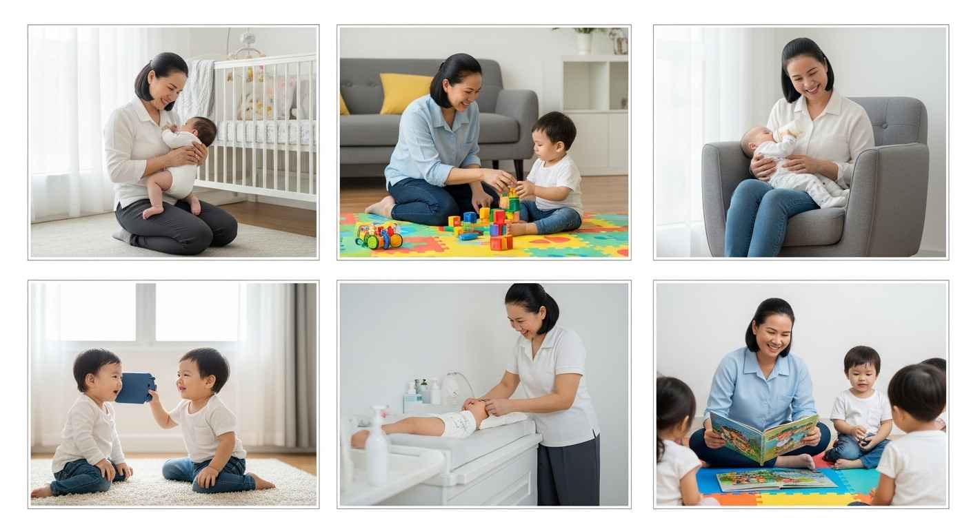 Hỗ trợ trẻ mầm non: Trông bé tại Điện Biên tận tâm